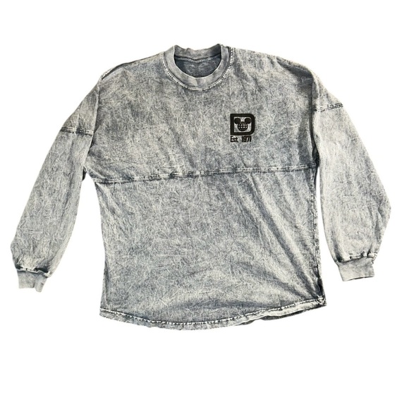 Disney Parks Walt Disney World Spirit Jersey Gray Mineral Acid Wash Women Medium - Picture 3 of 8